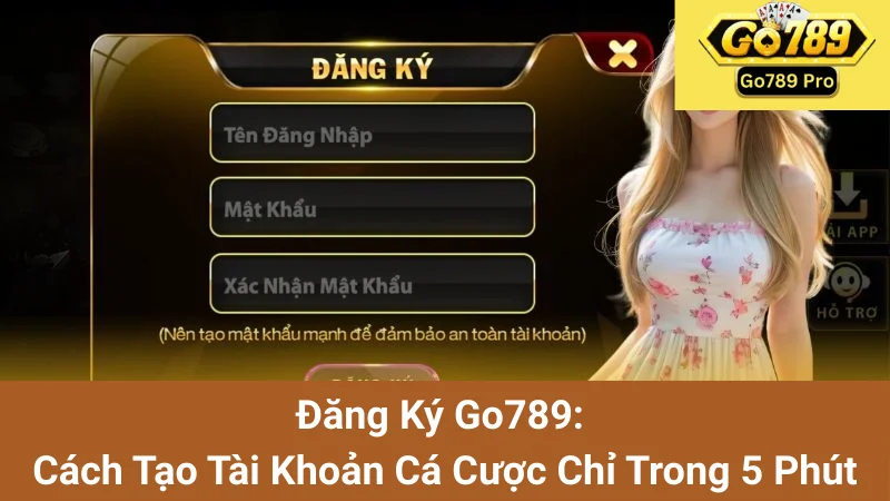Đăng Ký Go789: Cách Tạo Tài Khoản Cá Cược Chỉ Trong 5 Phút